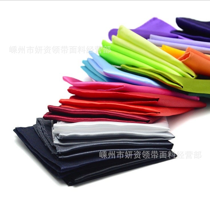 Wedding Banquet Men'S Formal Suit Dress Pocket Towel Handkerchief Small Square Scarf Chest Towel Black Red Blue Green Solid Color - Image 4