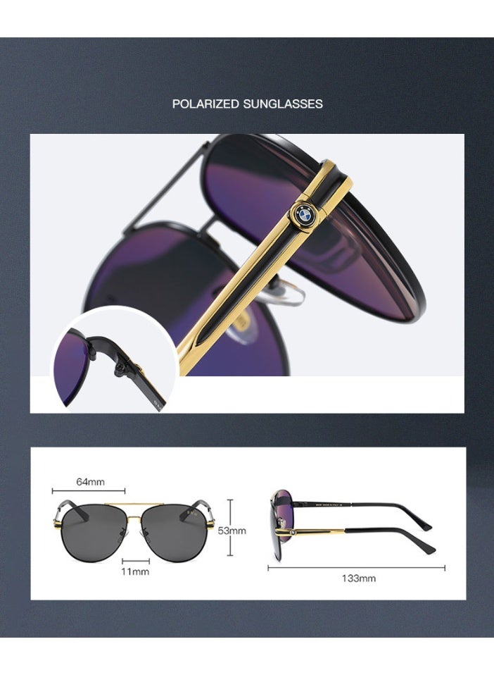 BMW New Fashionable Taste and Comfort Sunglasses ,Cycling Sunglasses,Protects You from UV Rays Metal High-end Sunglasses - Image 3