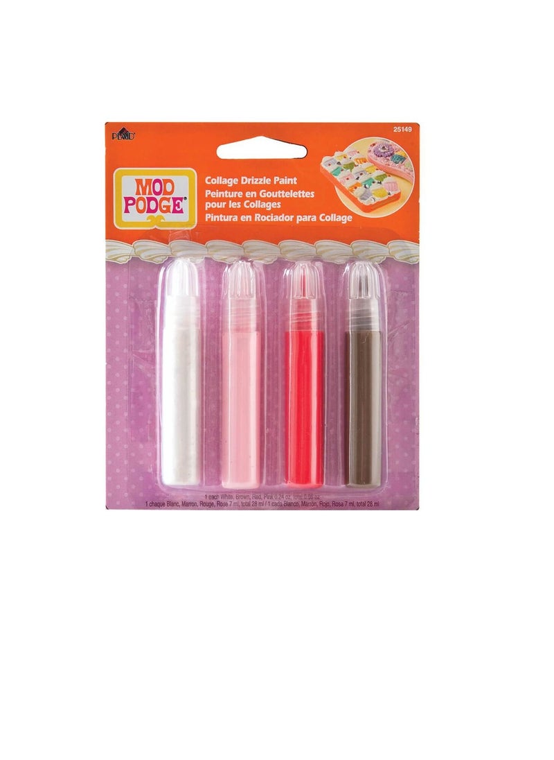 Mod Podge Mod Podge Collage Drizzle Paint .24oz 4/Pkg  - Image 1