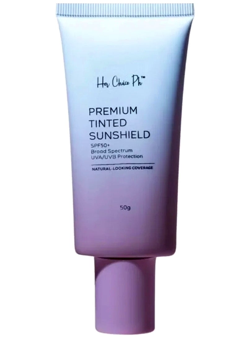 Her Choice Ph Premium TINTED SUNSHIELD SPF50- 50gm - Image 1