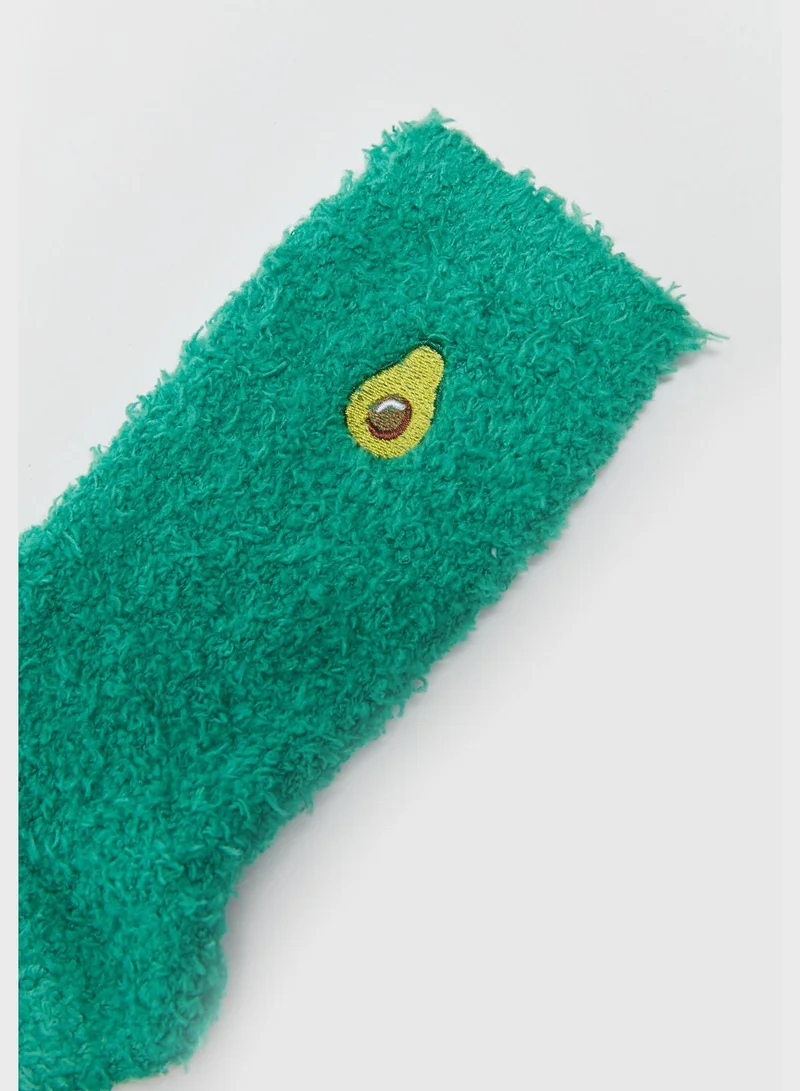 LC WAIKIKI Embroidered Crew Socks