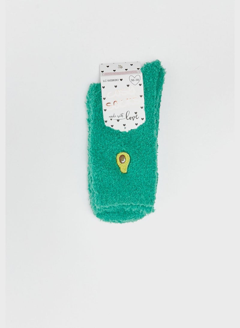 LC WAIKIKI Embroidered Crew Socks - Image 1