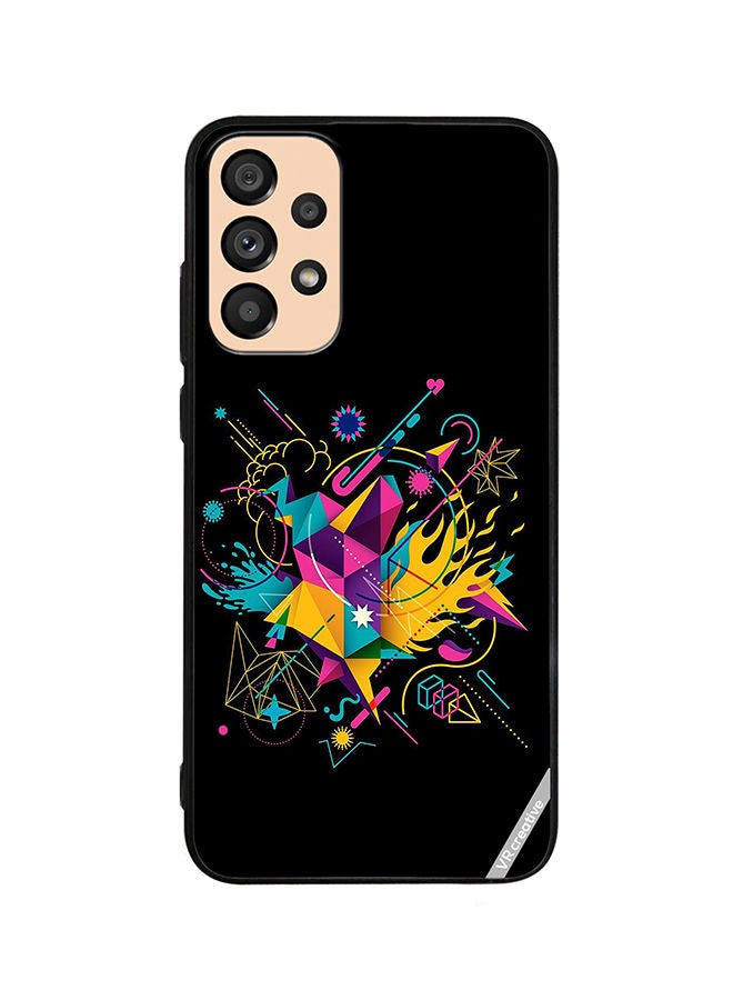 VR CREATIVE غطاء واقي لجهاز سامسونج جالاكسي A53 5G بتصميم فني متعدد الألوان - Image 1