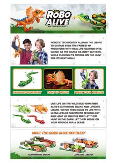 ROBO ALIVE ZURU ROBO ALIVE Robotic Pet Frilled Neck LIZARD for Ages 3+ (Green)  - Image 4