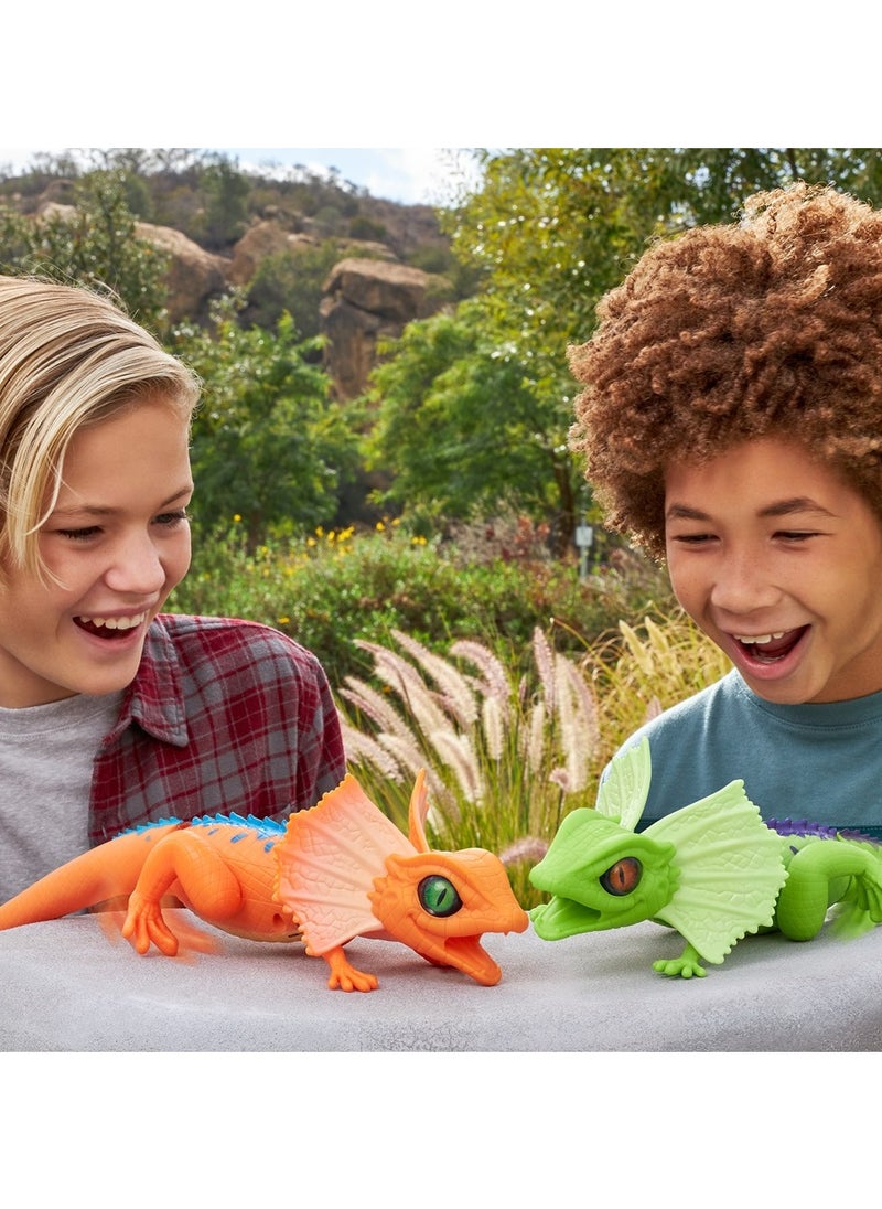 ROBO ALIVE ZURU ROBO ALIVE Robotic Pet Frilled Neck LIZARD for Ages 3+ (Green)  - Image 5