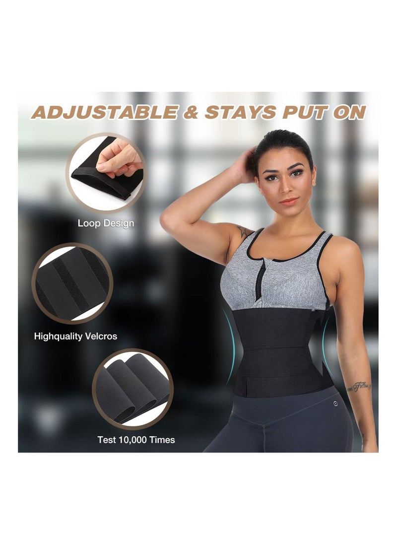 Waist Trainer for Women Bandage Tummy Wrap Plus Size Workout Waist Trimmer for Gym Sport