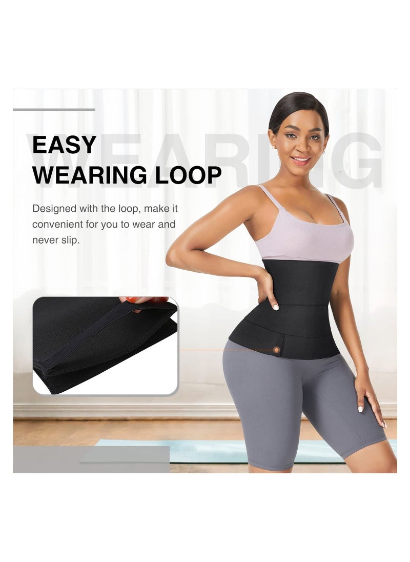 Waist Trainer for Women Bandage Tummy Wrap Plus Size Workout Waist Trimmer for Gym Sport