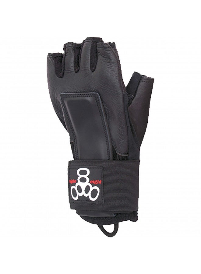 Triple Eight Hired Hands Skateboarding Wrist Guard Gloves, Large, Black (604352 80003) - Image 5