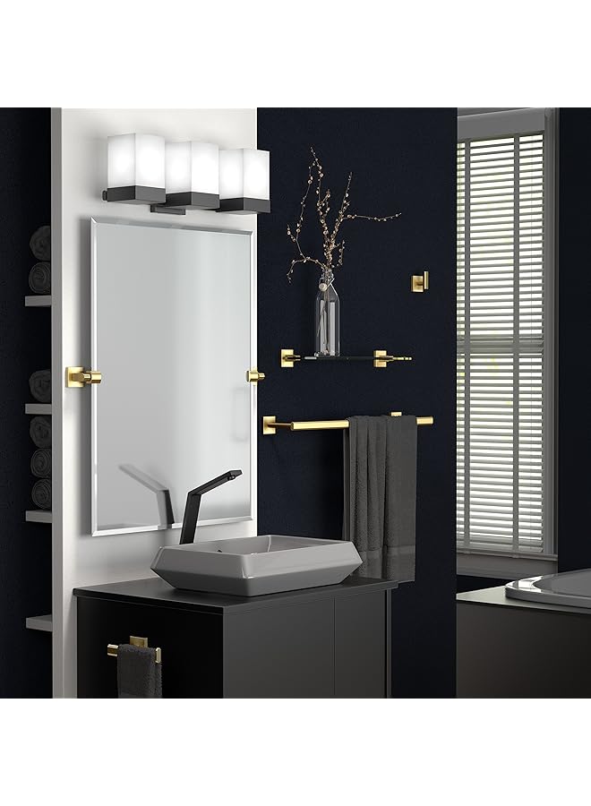 gatco 4062 Elevate Towel Ring Brushed Brass - Image 4