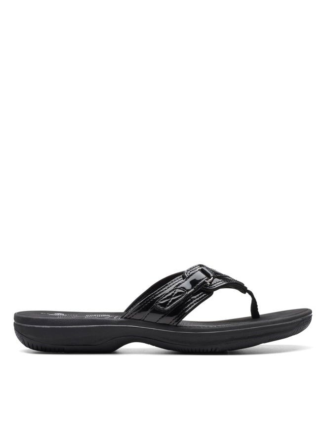 clarks Women's Breeze Sea Flip-Flop Black Patent, 36 EU - Image 2