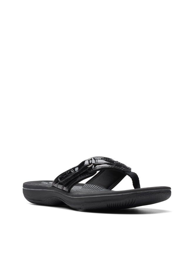 clarks Women's Breeze Sea Flip-Flop Black Patent, 36 EU - Image 3