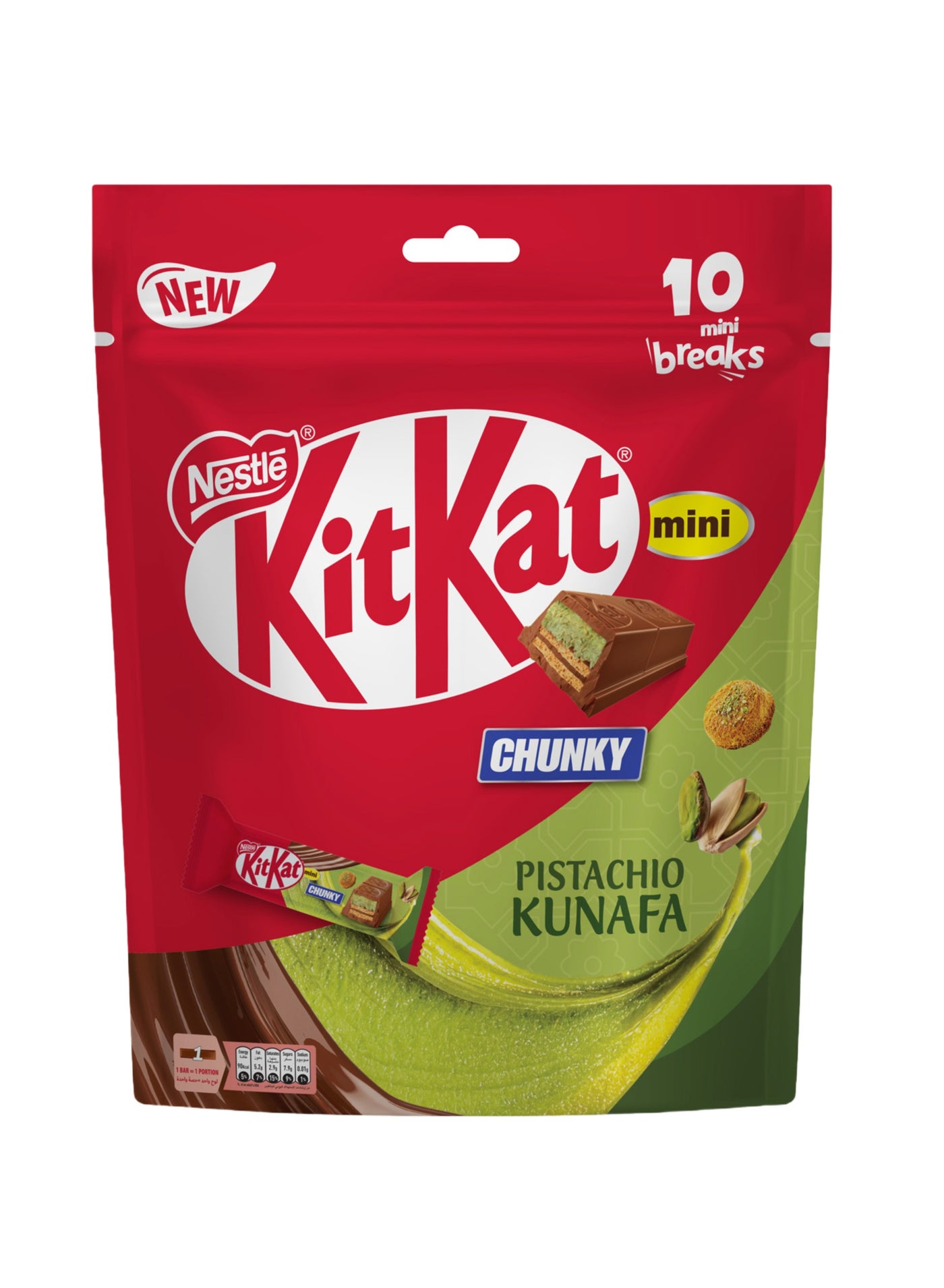 KitKat Mini Chunky Viral Pistachio Kunafa Chocolate Bag