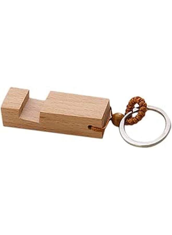 Portable Desktop Phone Stand Holder Keychain Compact Versatile Black - Image 1