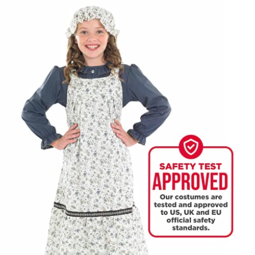 fun shack Colonial Costume Girls, Orphan Girl Costume, Pioneer Costumes Girls, Victorian Girl, Halloween Costumes for Kids, Medium - Image 5