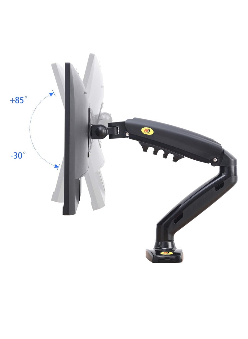 NB PC Monitor Stand – Ergonomic Gas Spring Arm, 17-30”, 360° Rotation, VESA 75/100mm - Image 2
