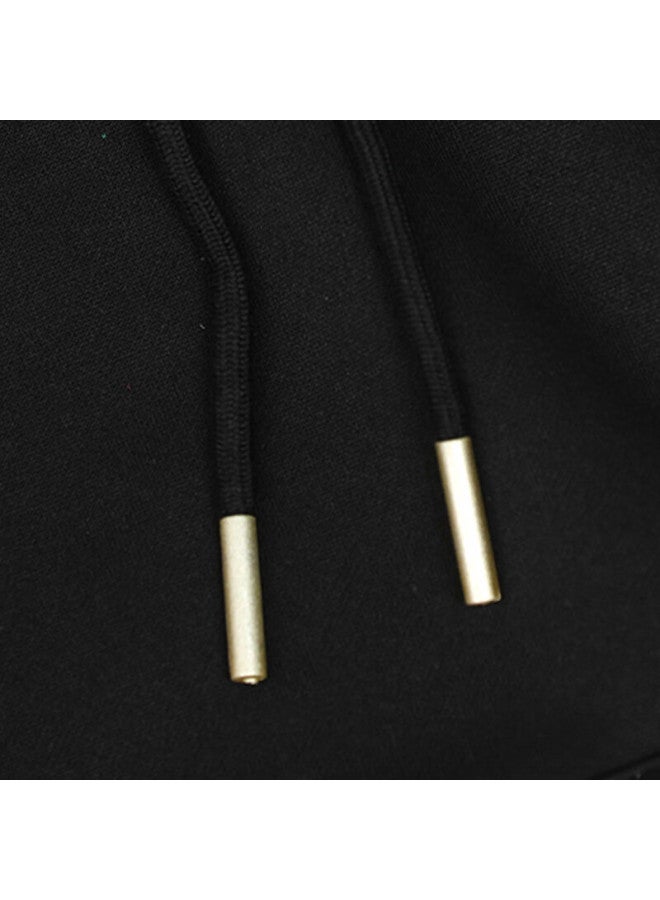 Nasa Marvel Men's Autumn Winter Fleece Lined Warm Hoodie Loose Fit Long Sleeve T-shirt Base Layer Cream Yellow 4XL