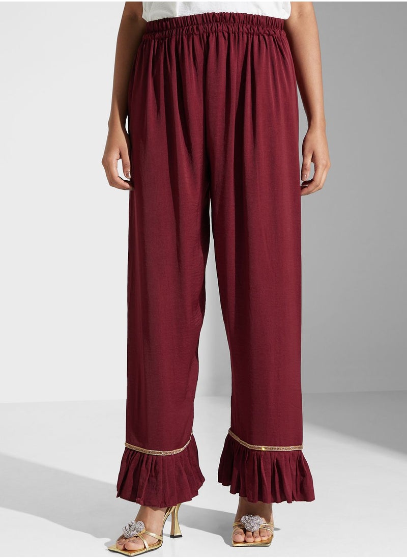 hayas closet Ruffle Detail Shirt & Pant Set  - Image 4