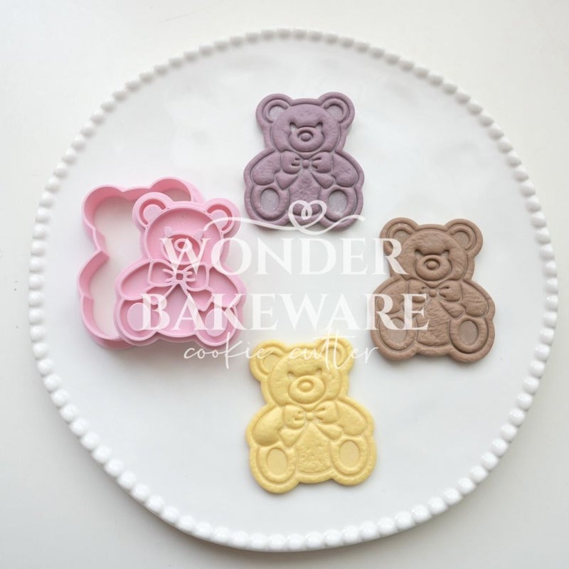 Animal Bear Cookie Cutter Mold Bowknot Biscuit Baking Tool - Image 2