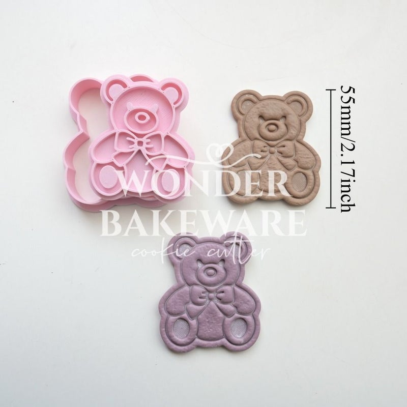 Animal Bear Cookie Cutter Mold Bowknot Biscuit Baking Tool - Image 3