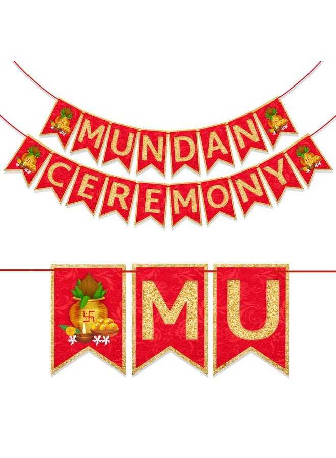 Wobbox My First Hair Cut Banner, Mundan Ceremony Banner, Mundan Ceremony Decoration Items (FP4616) - Image 1