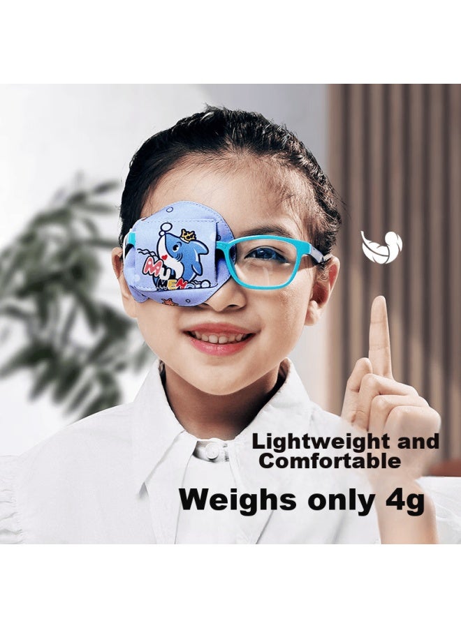 Moremerry Children's Eye Mask, Single-eye Vision Correction Trainer, Amblyopia Light-blocking Patch, Astronaut Desig - Image 4