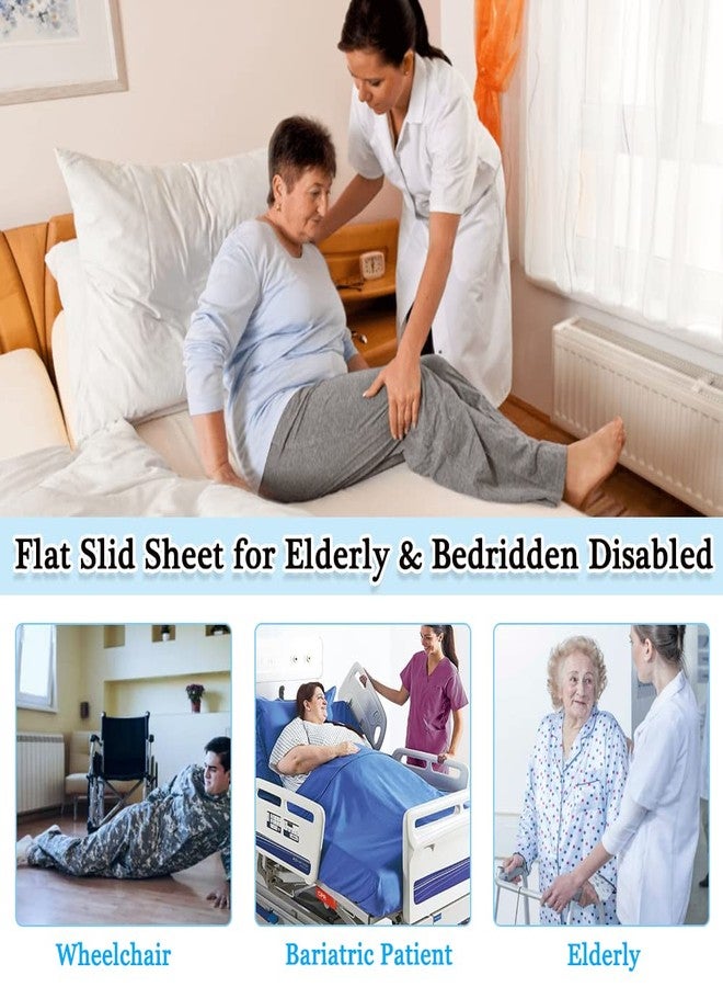 MESINURS Tubular Slide Sheet for Patient Transfer, Flat Transfer Moving Aid Assit on Bed Wheelchair Car for Turning, Repositioning, Sliding, 43" Lx27 W (A) - Image 5