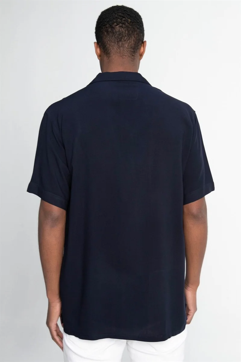 تودورس Relax Fit Short Sleeve Viscose Comfortable Fabric Open Collar Sports Shirt