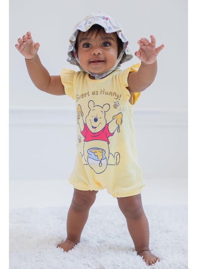 Disney Disney Winnie The Pooh Sleeveless Romper & Sunhat Set  - Image 2