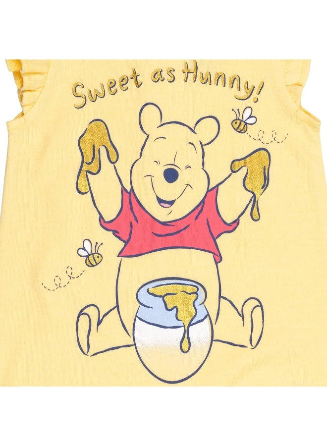 Disney Disney Winnie The Pooh Sleeveless Romper & Sunhat Set  - Image 4