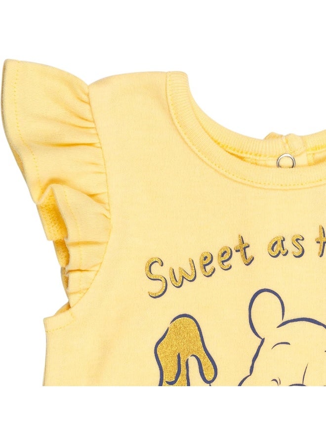 Disney Disney Winnie The Pooh Sleeveless Romper & Sunhat Set  - Image 5