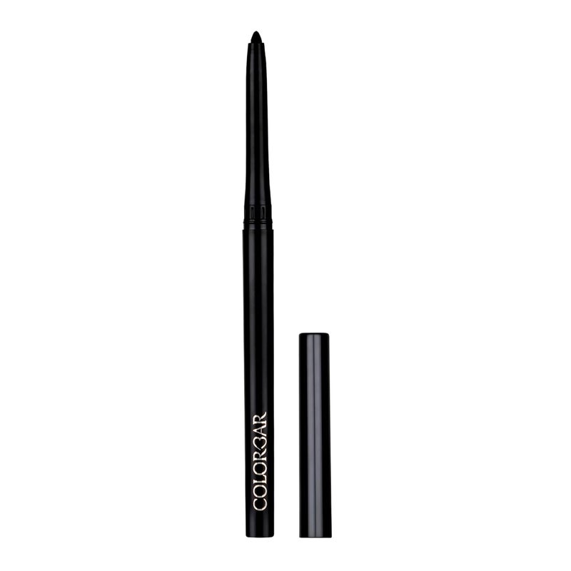 Colorbar Mesmer Eyeliner - Waterproof Black Eyeliner Pencil - Vibrant Make Up with Even Color Pay-Off - Soft and Creamy Texture - 0.01 oz