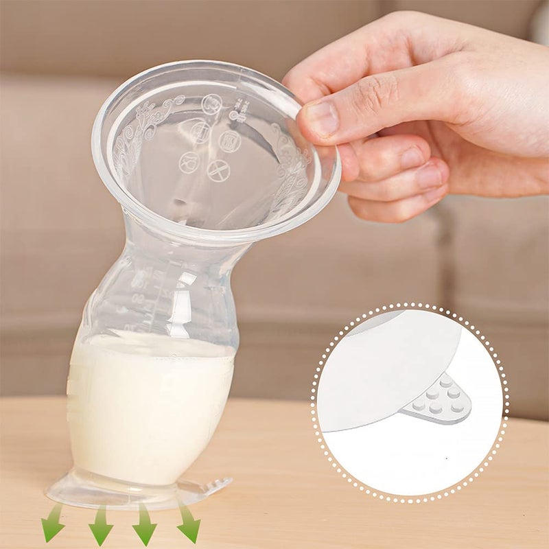 haakaa Manual Breast Pump with Suction Base - Gen.2 haakaa Milk Collector 4oz/100ml - Image 3
