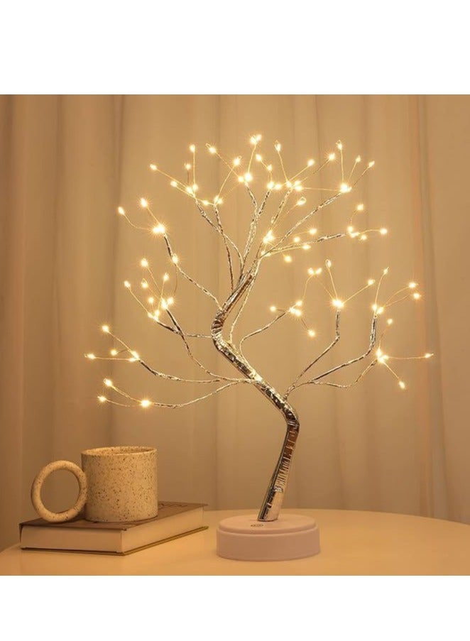 general Led Tree Light Interior Home Decoration Light in Ramadan, Eid Birthday Gift wedding Hanging Lighs Desktop Led Night Light For Bedroom Décor Battery Operated - Image 5