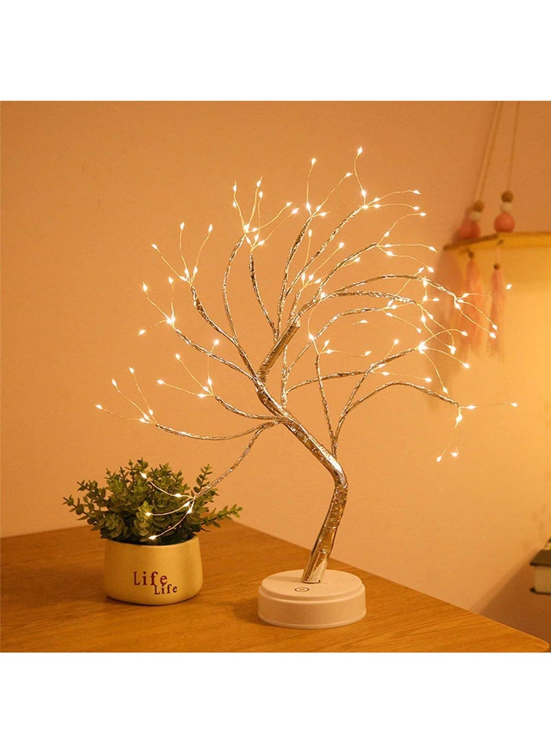 general Led Tree Light Interior Home Decoration Light in Ramadan, Eid Birthday Gift wedding Hanging Lighs Desktop Led Night Light For Bedroom Décor Battery Operated - Image 1