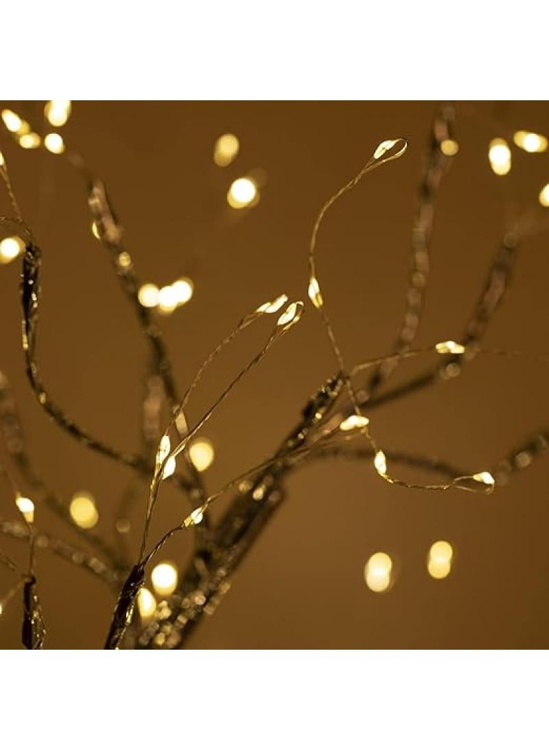 general Led Tree Light Interior Home Decoration Light in Ramadan, Eid Birthday Gift wedding Hanging Lighs Desktop Led Night Light For Bedroom Décor Battery Operated - Image 2