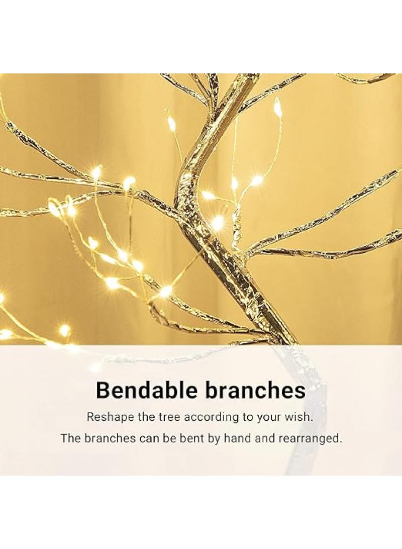 general Led Tree Light Interior Home Decoration Light in Ramadan, Eid Birthday Gift wedding Hanging Lighs Desktop Led Night Light For Bedroom Décor Battery Operated - Image 4