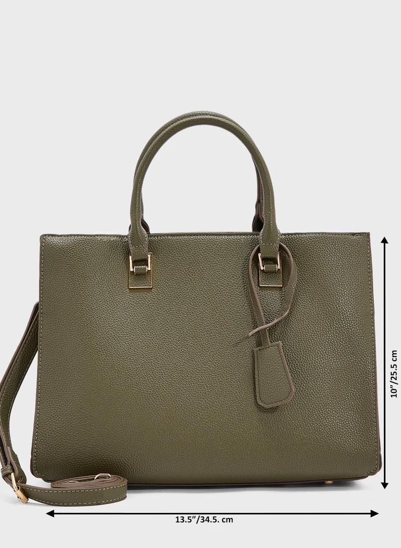 ELLA Flower Charm Tote Bag