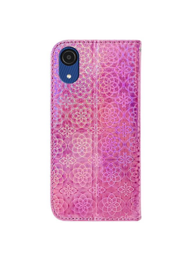 اس-توب جراب لهاتف Samsung Galaxy A03 Core مصنوع من الجلد الملون مع مشبك مغناطيسي - Image 3