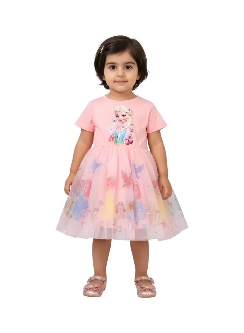 بيداني Elsa and Anna Winter Queen Pink Dress