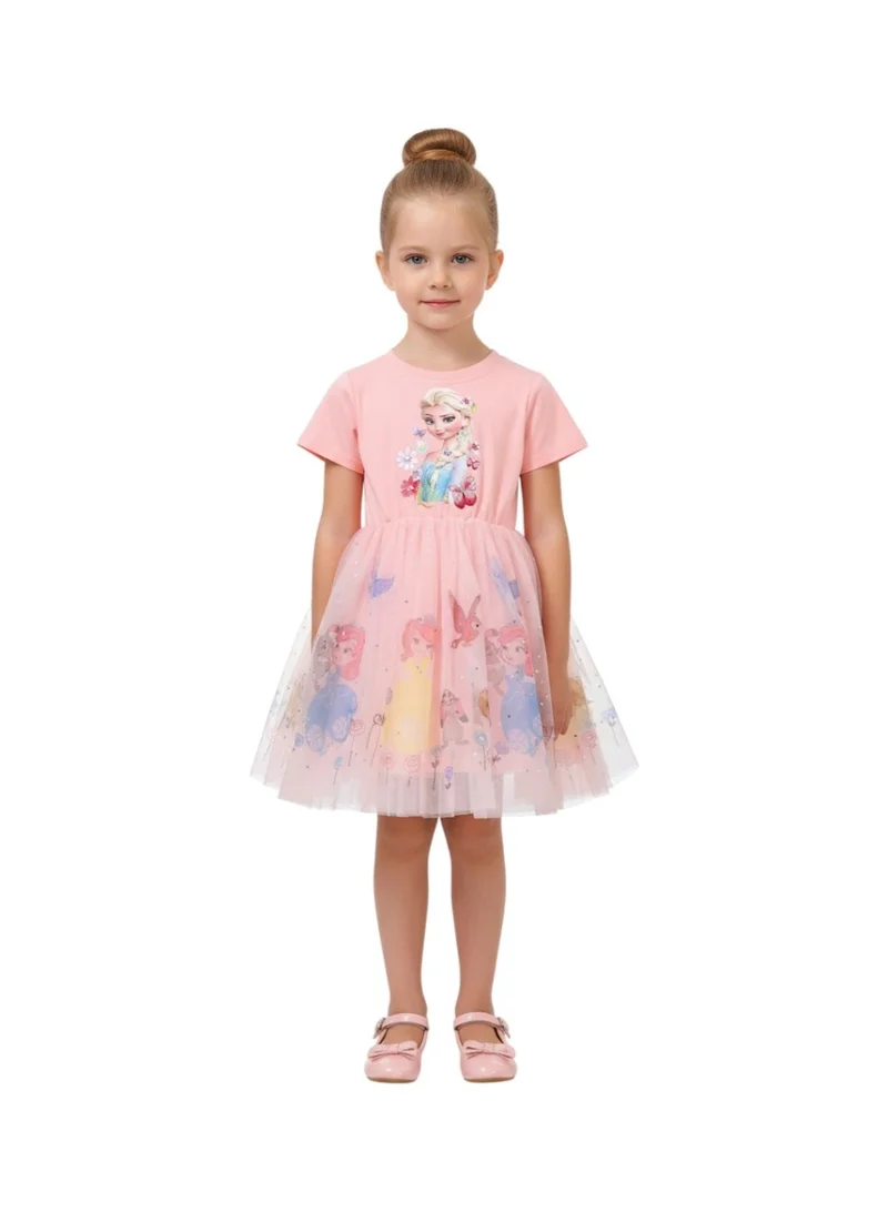 Bidani  Elsa and Anna Winter Queen Pink Dress for Women | Best Price UAE