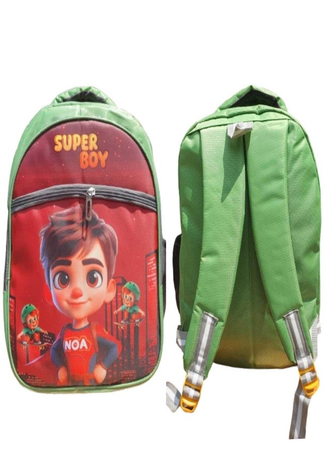 Spytek NOA Super Boy Kids School Backpack, Red and Green, Cartoon Theme, for Boys - Image 3