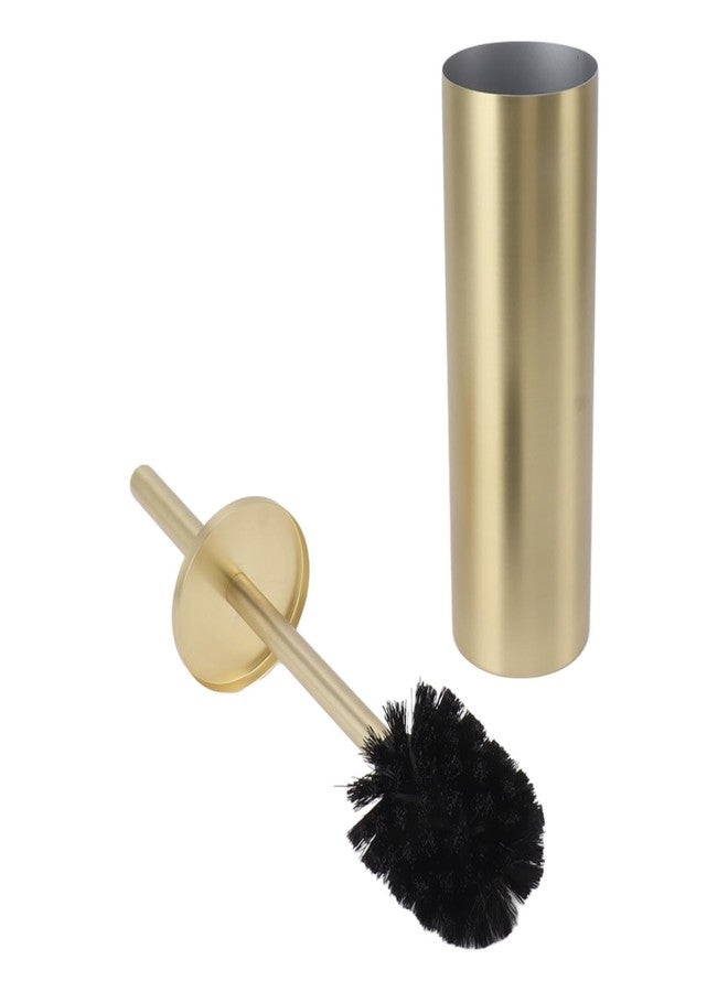 Honio Toilet Brush Gold Soft Head Compact Rustproof Toilet Brush for Home (Cylinder) - Image 5