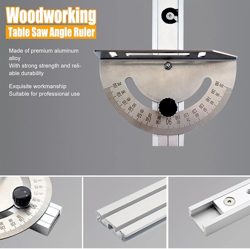 نظام قياس الزاوية لمنشار الطاولة الخشبية المحترف مع قفل الزاوية من سبائك الألومنيوم - Image 5