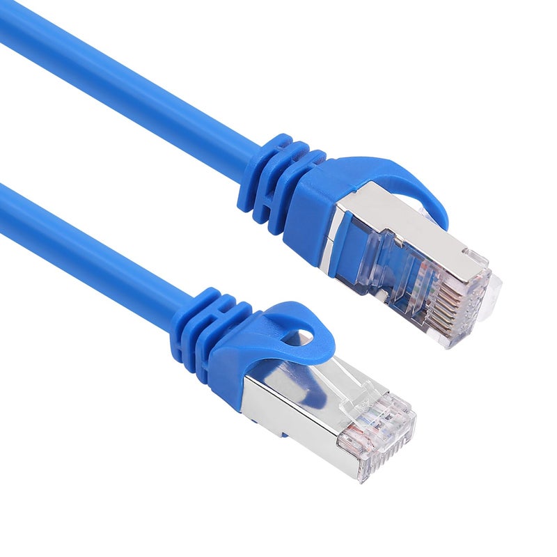 AvesView CAT 6 Shielded Ethernet Cable 50FT, Indoor High-Speed (SFTP) 10Gbps Snagless Shielded 50 FT Ethernet Cable for Internet, Router, Computer, PlayStation, Xbox, POE Camera, Printer - Blue - Image 4