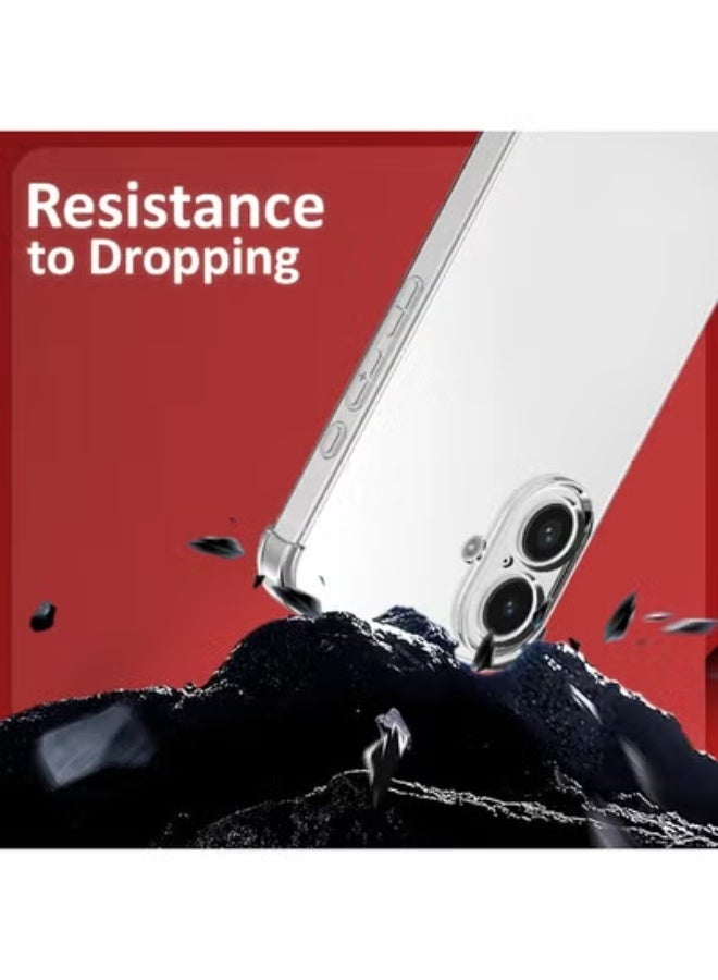 JAJEEK Case Cover for iPhone 17 – Clear TPU Shockproof Bumper Case with Anti-Yellowing Protection, Anti-Scratch Design, Enhanced Grip, Slim Fit & Wireless Charging Compatible Transparent Protective Cover - Image 2