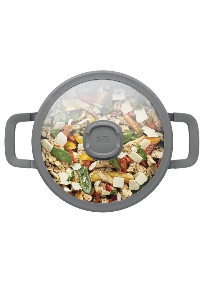 Berghoff Leo Stone+ CeraGreen Non-Stick Coating Covered Stockpot Grey and Clear 24 x 11 cm 3950593  - Image 2
