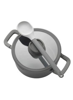 بيرجوف ليو ستون+ سيراجرين قدر مرق بغطاء غير لاصق رمادي وشفاف 24 × 11 سم 3950593  - Image 3