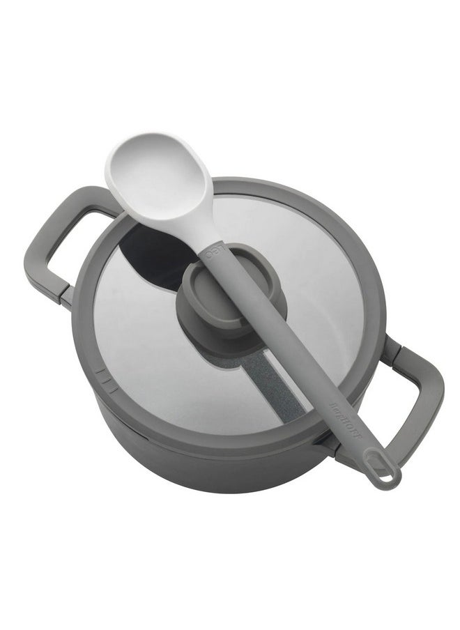 Berghoff Leo Stone+ CeraGreen Non-Stick Coating Covered Stockpot Grey and Clear 24 x 11 cm 3950593  - Image 3