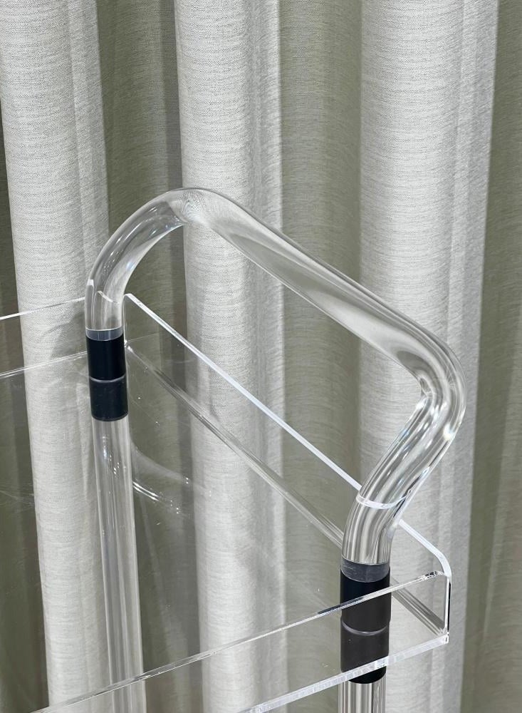 إستلو عربة تقديم عصرية مصنوعة من الأكريليك الشفاف - Image 3