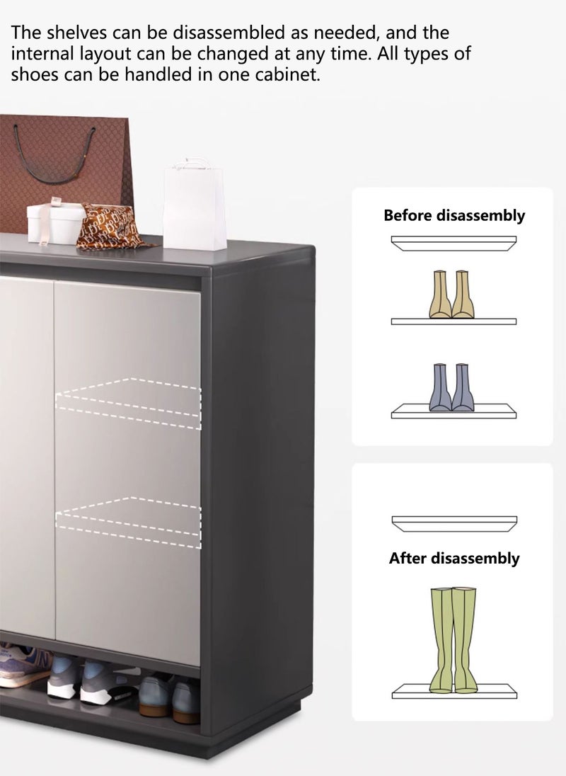 Sharpdo Large Capacity Shoe Cabinet Storage Cabinet, Household Furniture Removable Shelves 120*32*100CM - Image 3